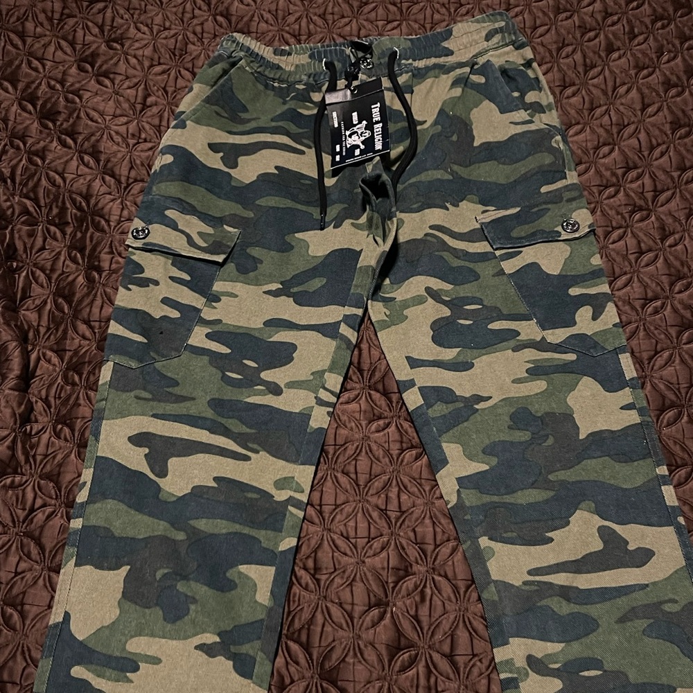True religion Camo cargo pants